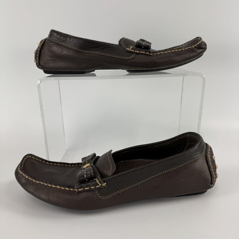 Cole Haan Leather Loafers Women's Size 9 Brown Bronze READ! - Picture 2 of 10